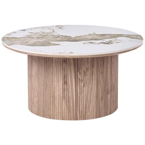 Tavolino Da Caffè Dora Ceramica Marrone - Foto 2