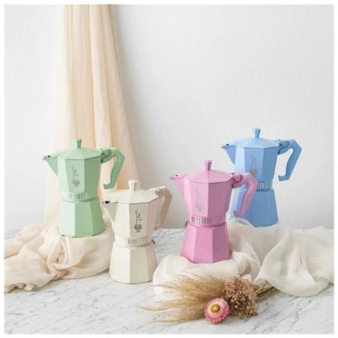 Caffettiera Italiana Da 3 Tazze, Azzurra - 0009061 - Foto 2