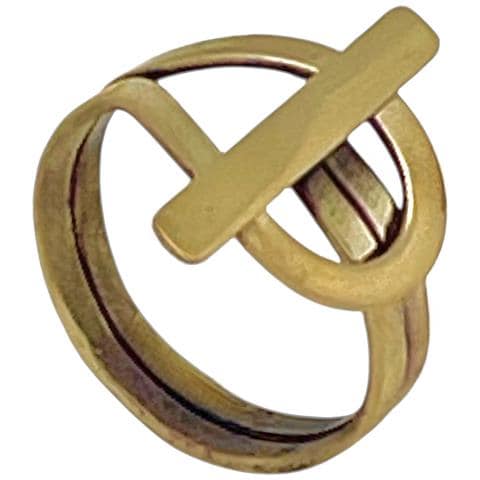 Anello Di Chiusura In Ottone Placcato Oro - Foto 1