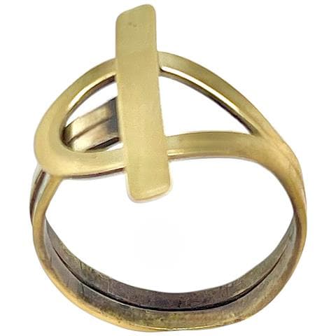 Anello Di Chiusura In Ottone Placcato Oro - Foto 4