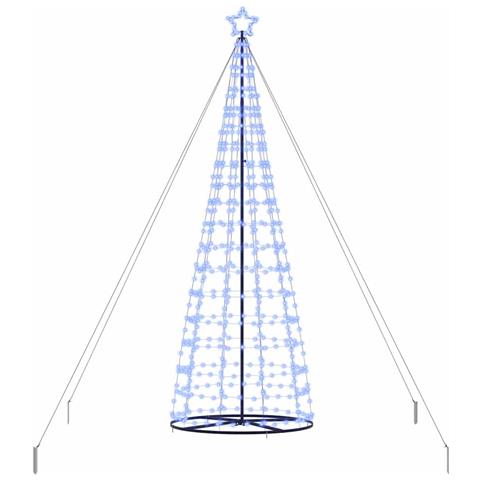 Albero di Natale LED con 800 LED con supporto Blu 400 cm Ferro - Foto 1