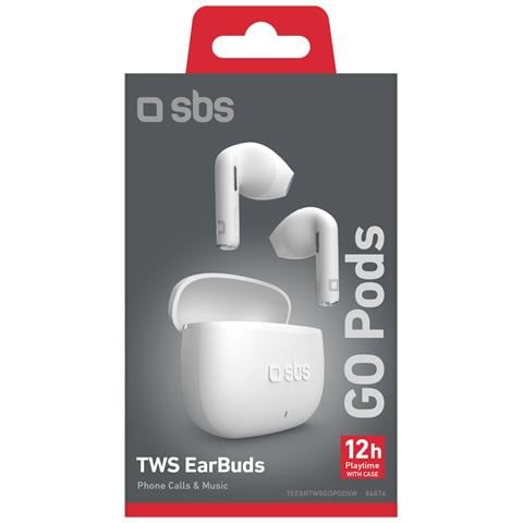 TEEARTWSGOPODSW cuffia e auricolare True Wireless Stereo (TWS) In-ear Musica e Chiamate Bluetooth Bianco - Foto 2