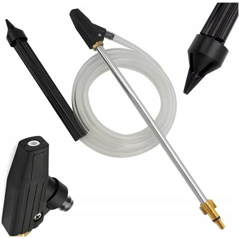 Set Di Idrosabbiatura Con Ugello Ceramico - Compatibile Con Lavor, Vax, Denzel | Tubo 3m, Lancia 460mm | Pulizia Professionale - Foto 1