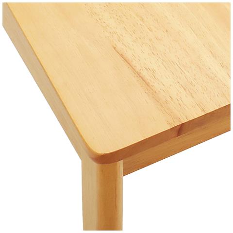 Sedia da pranzo 2 pcs Naturale Legno di gomma solido - Foto 9