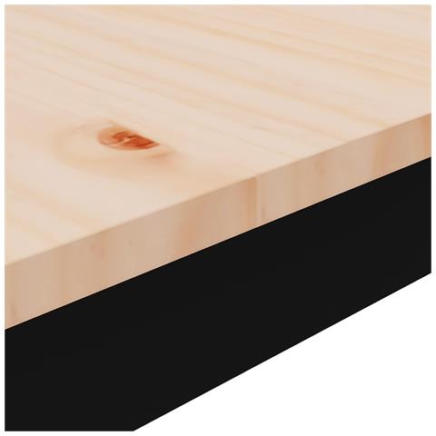 Tavolino da salotto Naturale 100 x 50 x 45 cm Pino massello - Foto 9