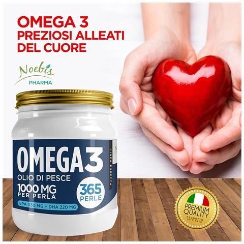 Omega 3 Olio di Pesce 1000 mg 365 Perle Softgels - EPA, DHA e Vitamina E - Apporto Quotidiano di Acidi Grassi Essenziali - Foto 2