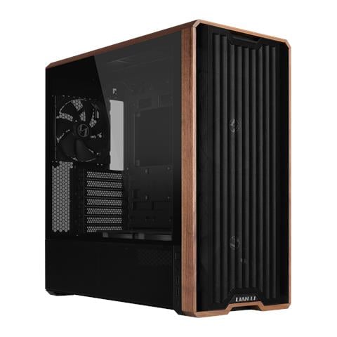 Lancool LAN217X computer case Midi Tower Nero, Legno - Foto 1