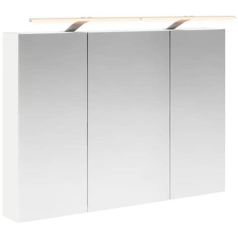 Mobiletto per specchio da bagno Bianco 100 x 14,5 x 70 cm - Foto 1