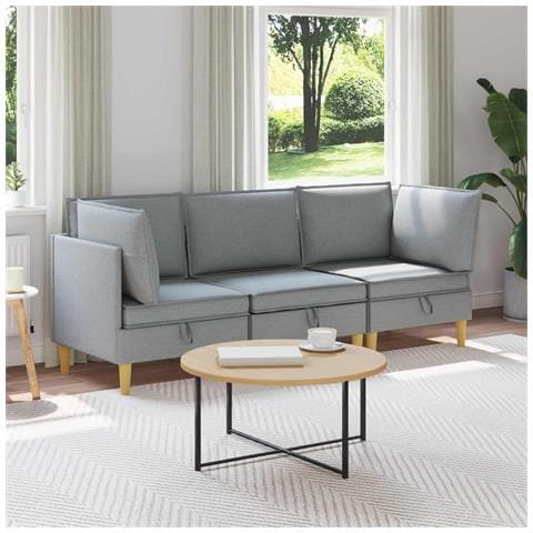 Set di divani modulari con spazio di archiviazione 3 pcs - Foto 2