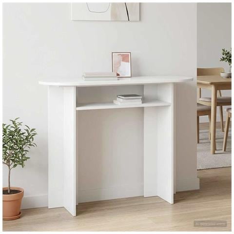 Tavolo consolle Bianco Lucido 100 x 39,5 x 75 cm - Foto 2