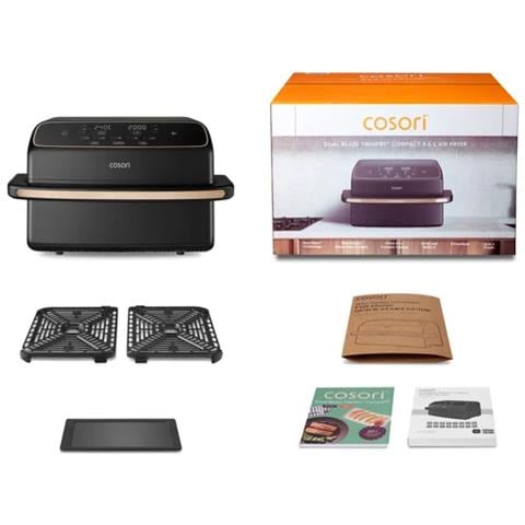 Dual Blaze Twinfry Singolo 8,6 L Indipendente 2700 W Friggitrice ad aria calda Nero - Foto 8