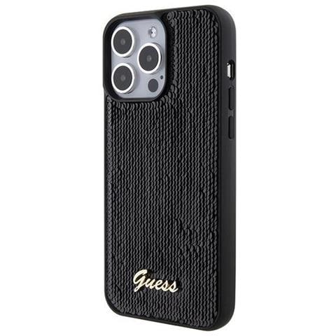 Guess Sequin Script Metal Per Iphone 15 Pro Max - Colore Nero - Foto 2