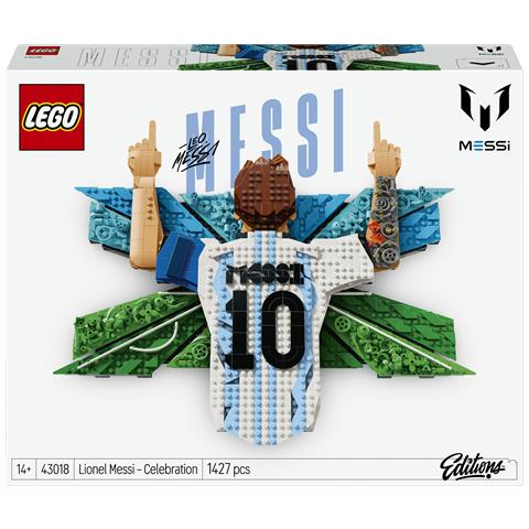 Editions 43018 Lionel Messi - Celebrazione, Wall Art 3D Fai da Te, Decorazione da Parete, Regalo a Tema Calcio da 14+ - Foto 1