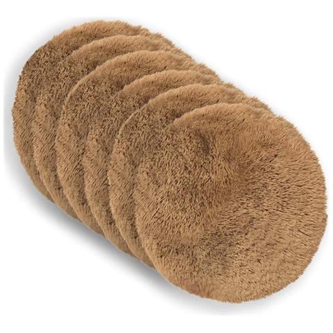 Cuscino con cuscino HEERLEN 2 pz Tortora Fleece PV - Foto 1