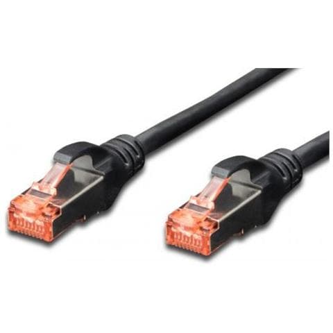 Cavo Rete S-Ftp Cat. 6 Doppia Schermatura Ls0H Colore Nero Mt. 0,25 - Foto 2