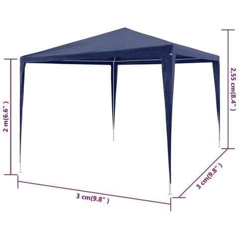 Gazebo Tenda da Esterno per feste 3x3 blu - Foto 6