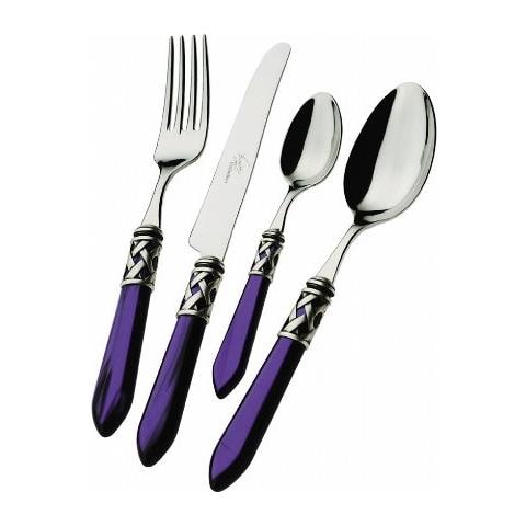 Posate Aladdin, Set 24 Pz. Scatola Compact - Blu Silver - Foto 1