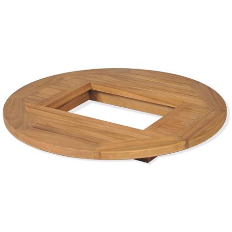 Piano Tavolo Per Cassa Di Birra In Legno Di Teak 70 Cm - Foto 1