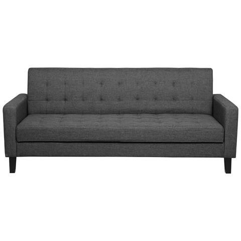 Divano Letto In Tessuto Grigio Scuro Vehkoo - Foto 18