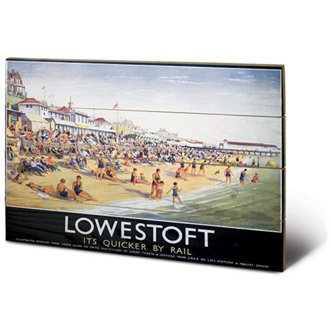 Lowestoft - Beach (stampa Su Legno 59x40cm)  - Foto 1