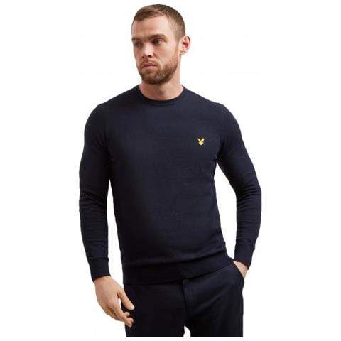 Lyle&scott Crew Neck Cotton Merino Jumper Pullover Uomo Taglia M - Foto 1