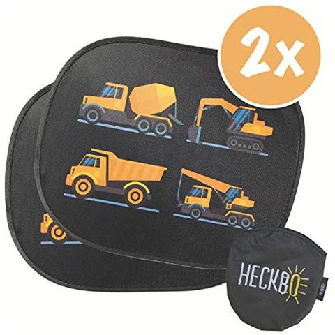 - Parasole Autoadesivo Per Auto - Protezione Dal Sole Per Bambini [2 Pezzi] | Mezzi Da Lavoro | 44x36cm | Tendine Autoadesive Per Finestrini E Lunotto | Con Custodia - Foto 1