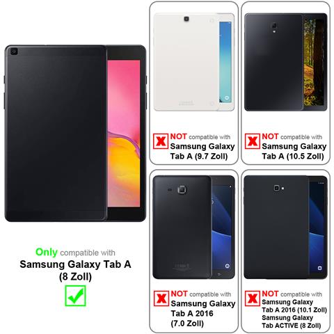 Pellicola Di Armatura Compatibile Con Samsung Galaxy Tab A (8 Zoll) In Elevata Trasparenza - Vetro Temperato (tempered) Di Protezione Del Display In Durezza 9h Con 3d Touch - Foto 10