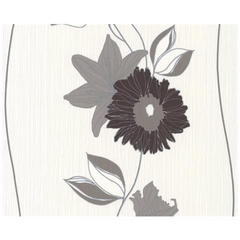 912831 - Carta Da Parati A Strisce Daniel Hechter 2, Colore: Marrone / crema / metallo - Foto 3