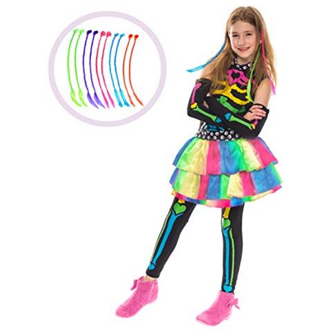 Costume Funky Bones (piccolo (5-7 Anni)) Arcobaleno - Foto 1