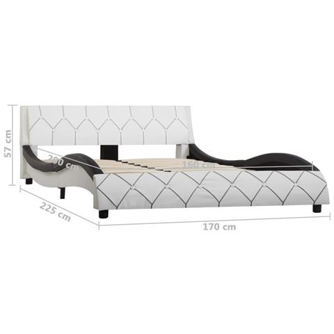 Lettino Prendisole Cuscino e Tavolino da Tè Polyrattan Bianco - Foto 7