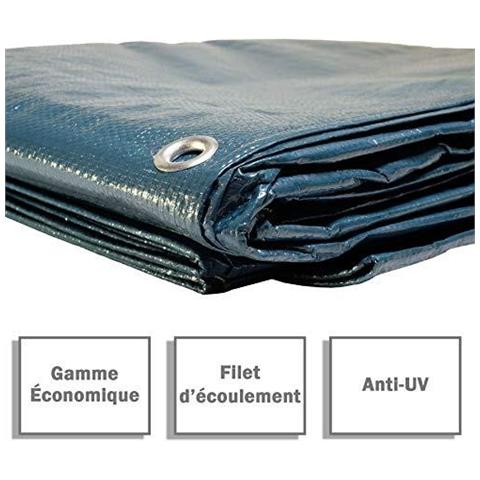 Turno Incatramata Piscina Diametro 360 M (con Rete Di Scarico). Cover Pool. Telo Impermeabile. Pool Telone. - Foto 4