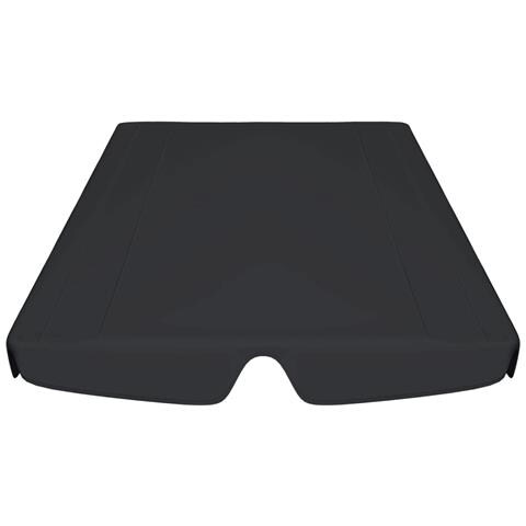 Baldacchino per Dondolo Giardino Nero 188/168x145/110 cm - Foto 2