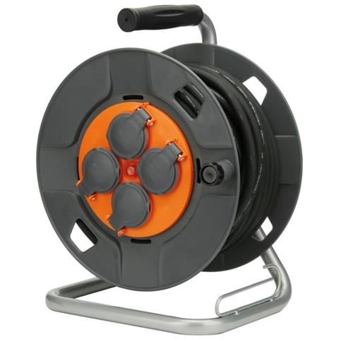 Bobina Da Costruzione Ip44 - 4 Prese 16a - 3g1,5mm² - 25 M - Foto 1