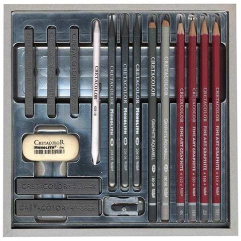 Set Cretacolor Silver Box - 17 Pezzi - Foto 1