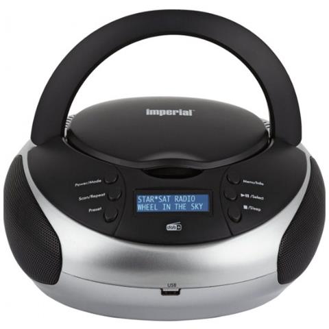 Radio Digitale DABMAN PBB 2 con lettore CD / DAB+ / FM / USB Colore Nero - Foto 2