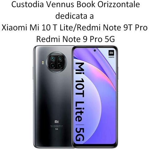 Vennus Custodia Book Orizzontale Sensitive Case Per Xiaomi Mi 10t Lite - Redmi Note 9t Pro Red - Foto 2