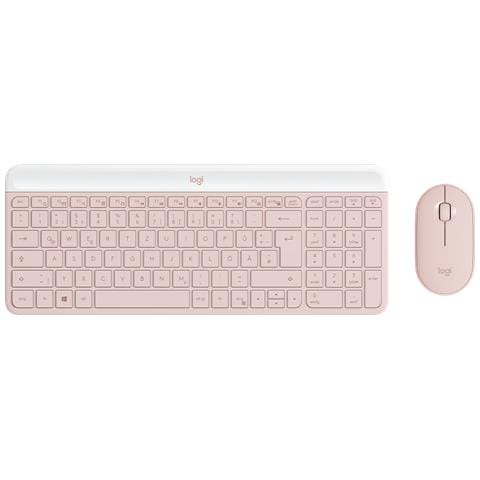 Tastiera e Mouse Wireless 920-011314 (Layout Tedesco) Colore Rosa - Foto 1