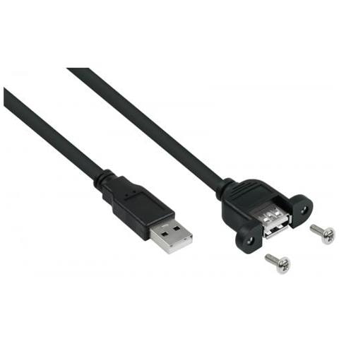 Alcasa Uk20p-aea-010s Cavo Usb 1 M Usb 2.0 Usb A Nero - Foto 1