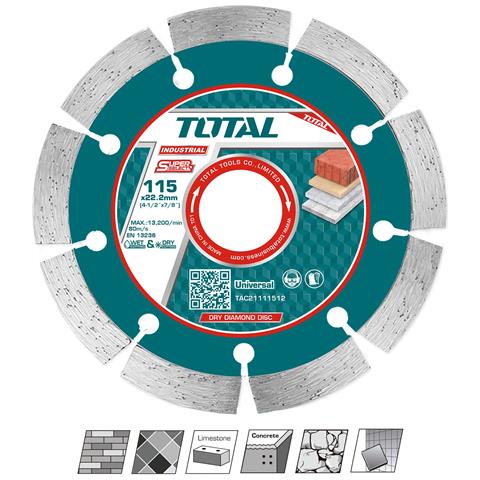 Piastra Da Taglio Diamantata 115 Mm, Serie Industrial (tac21111512) - Foto 3