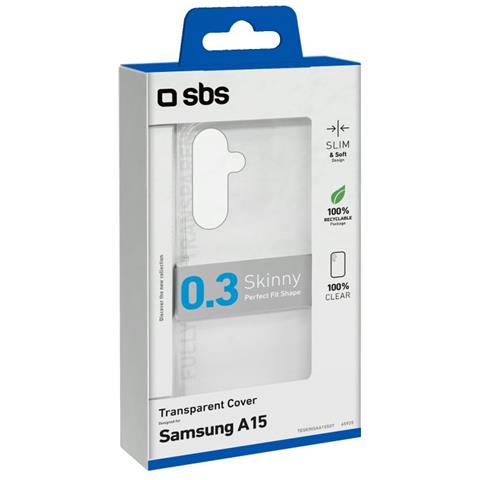 TESKINSAA155GT custodia 16,5 cm (6.5"") Cover Trasparente per Galaxy A15 - Foto 2