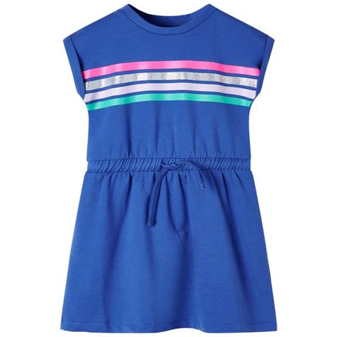 Abito Per Bambini Con Coulisse Blu Cobalto 116 - Foto 1