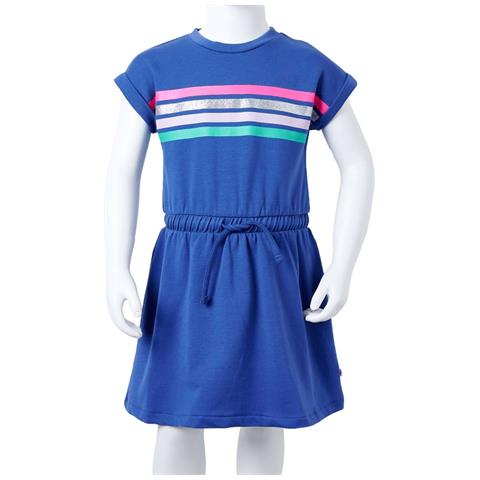 Abito Per Bambini Con Coulisse Blu Cobalto 116 - Foto 8