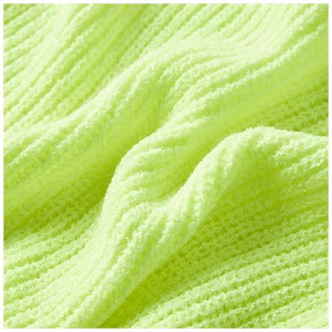 Maglione Da Bambina Lavorato A Mano Giallo Neon 116 - Foto 7