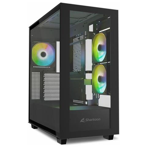 Case Rebel C60 RGB ATX micro ATX Mini-ITX 2 Porte USB 3.2 Colore Nero - Foto 1