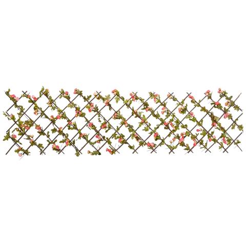 Traliccio Edera Artificiale Espandibile Rosa Scuro 180x60 Cm - Foto 6