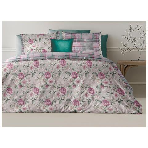 Copripiumino Double Face Matrimoniale Digitale Cotone Percalle Pink Linea Loft - Foto 1