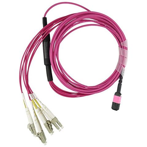 SFP5141FU10MKB cavo InfiniBand e in fibra ottica 10 m MPO 4x LC Viola - Foto 1