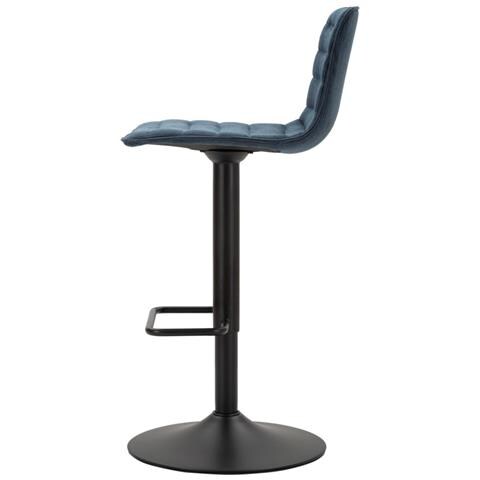 Sgabello Bar High Navy Cm 43x49,5x85,5-107(seduta Cm 61-82,5) - Foto 2