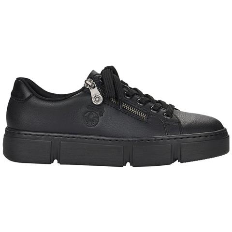 Nero Casual Closed Shoes Scarpe Basse Pelle Scarpe Donna Nero Eu 36, N59l1-00 - Foto 1