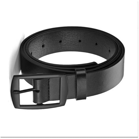 Cintura Da Uomo In Pelle Pu Con Fibbia In Metallo Black S - Foto 4